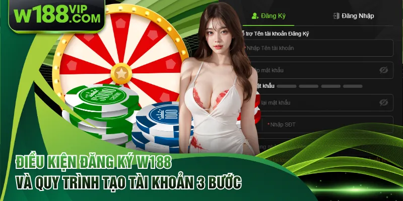 Điều Kiện Đăng Ký W188 Và Quy Trình Tạo Tài Khoản 3 Bước